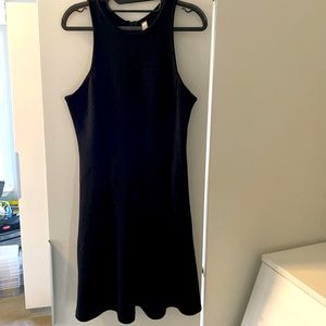 Athleta pleated skirt black dress